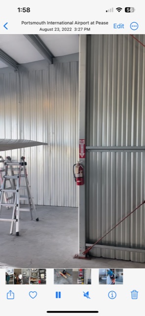 KPSM hangar winter spring