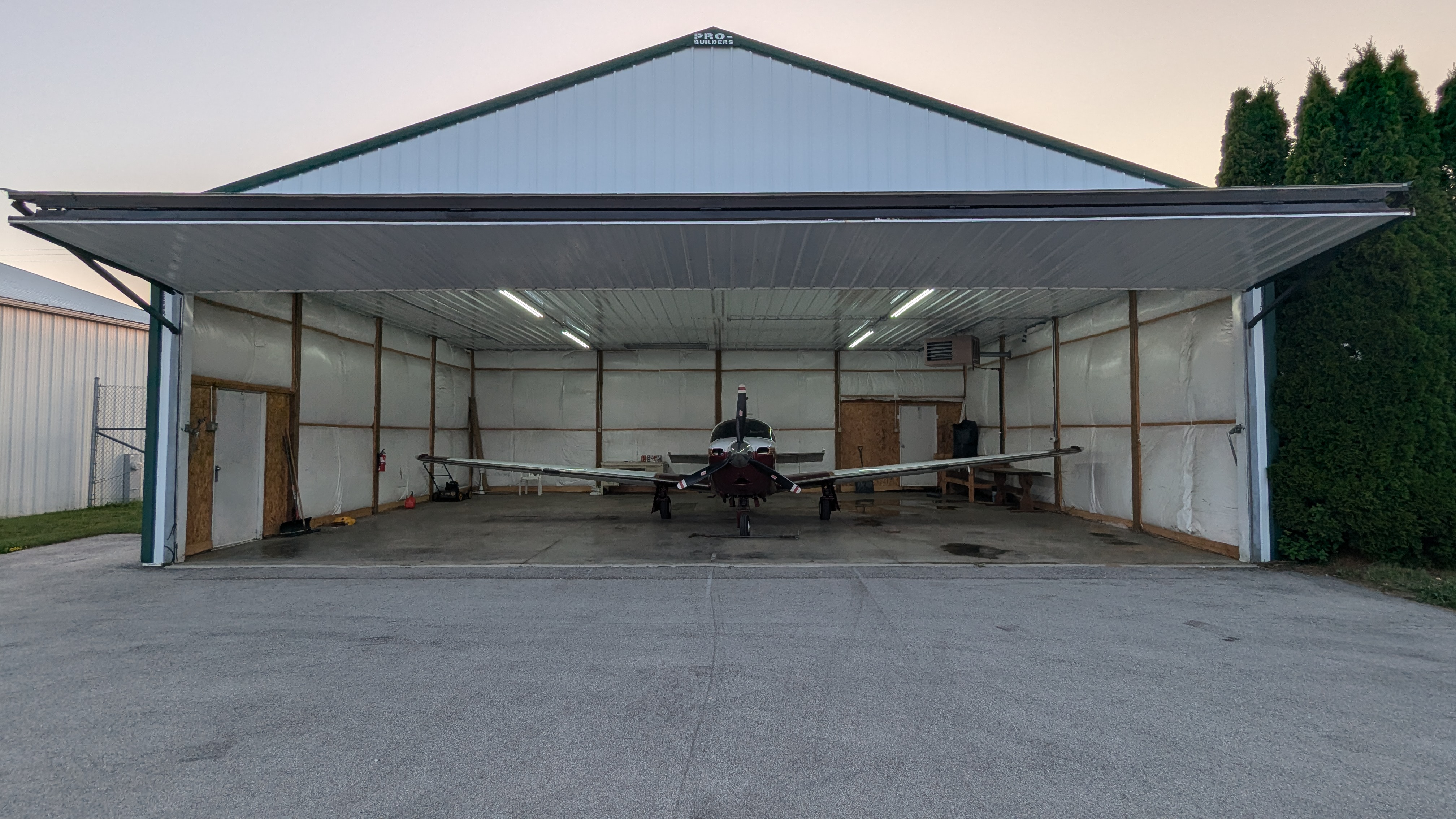 Private Heated Hangar for rent at KETB