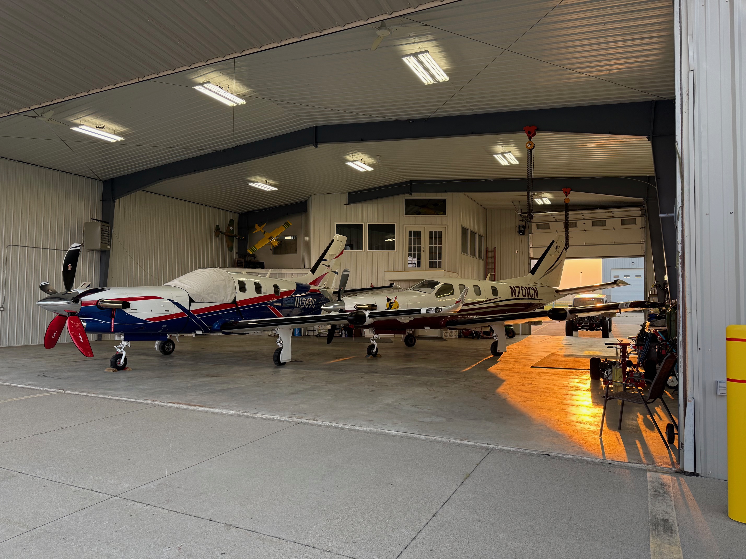 ATW 2 Hangars with Living Quarters on ATW property, Appleton, WI