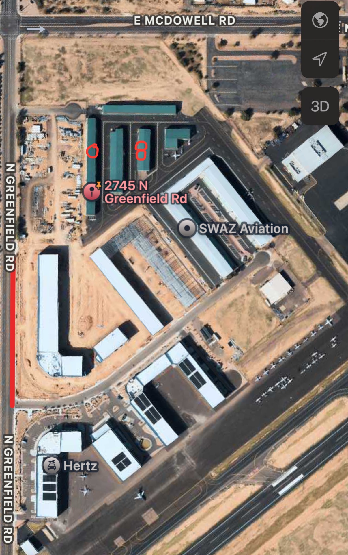 3 Hangars for sale at KFFZ Falcon Field Mesa AZ