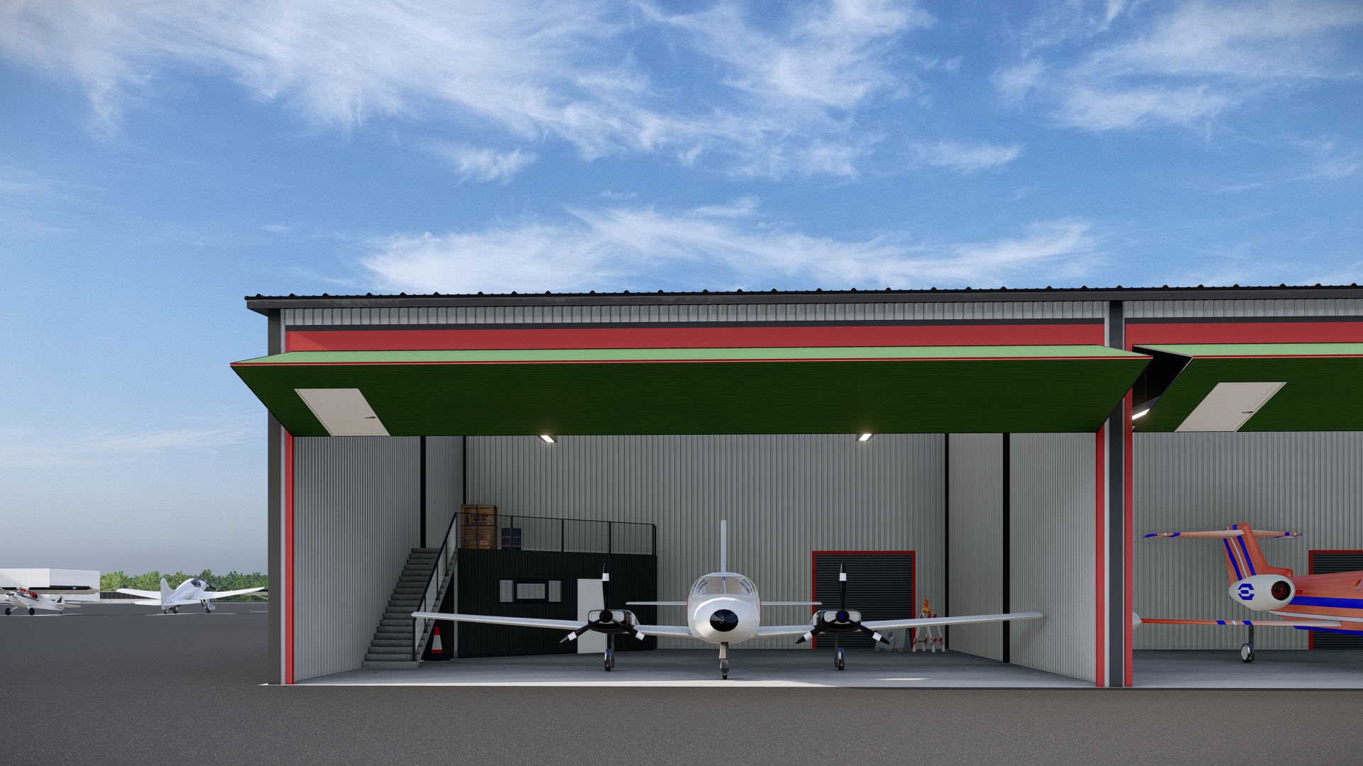 NEW Hangars at Bellingham Intl. (KBLI)