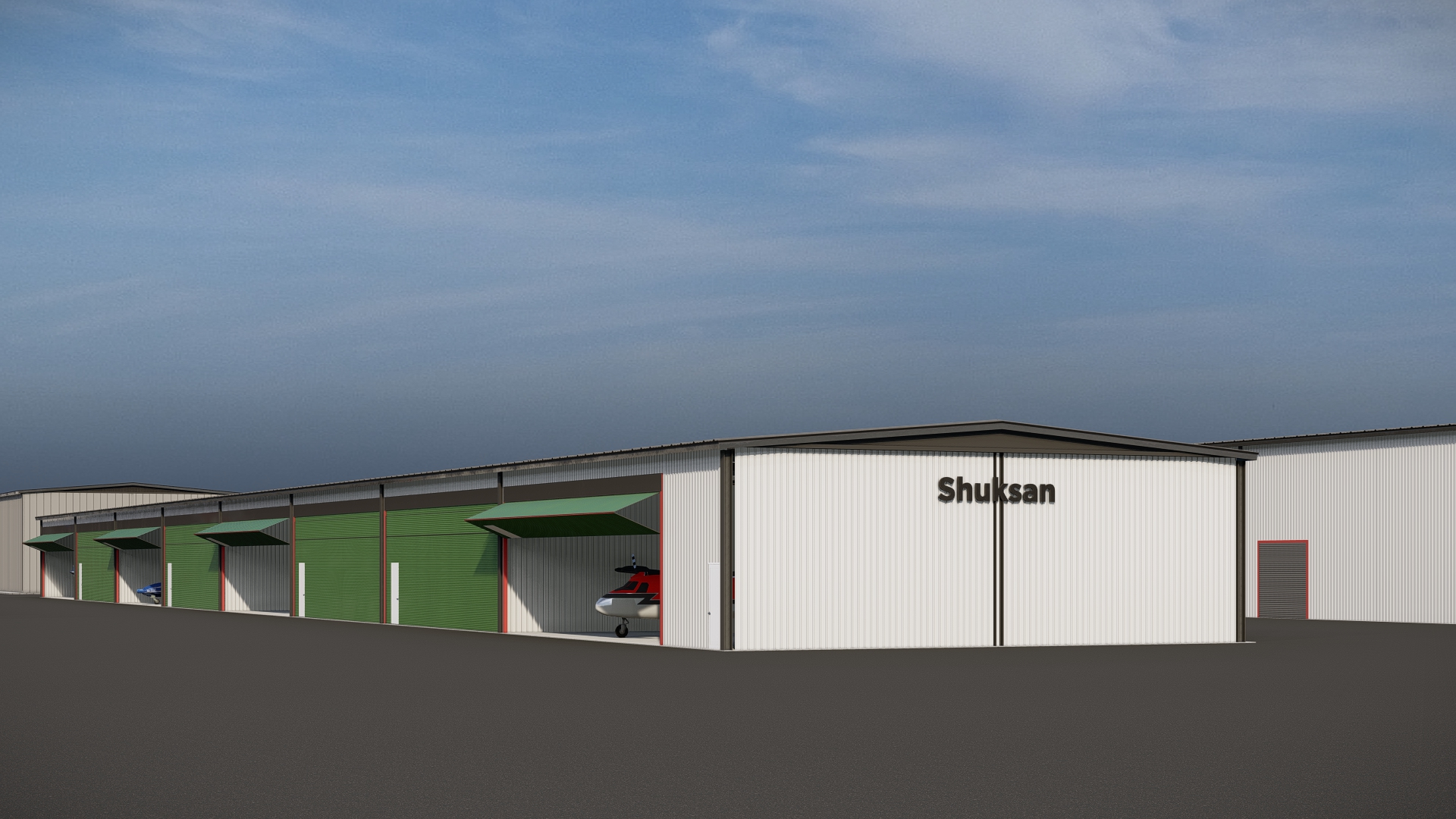 NEW T Hangars at Bellingham Intl. (KBLI)