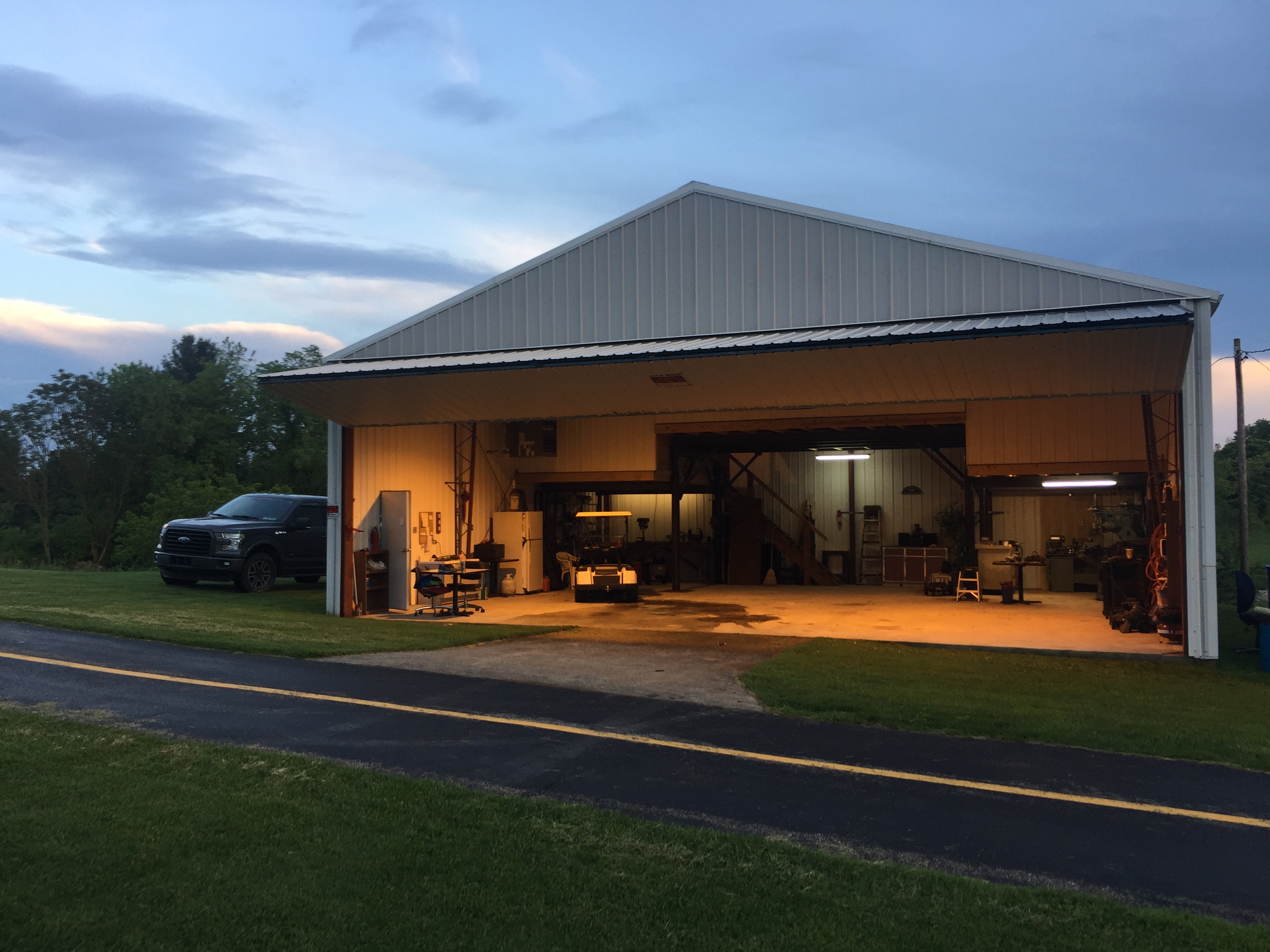 Hangar with loft