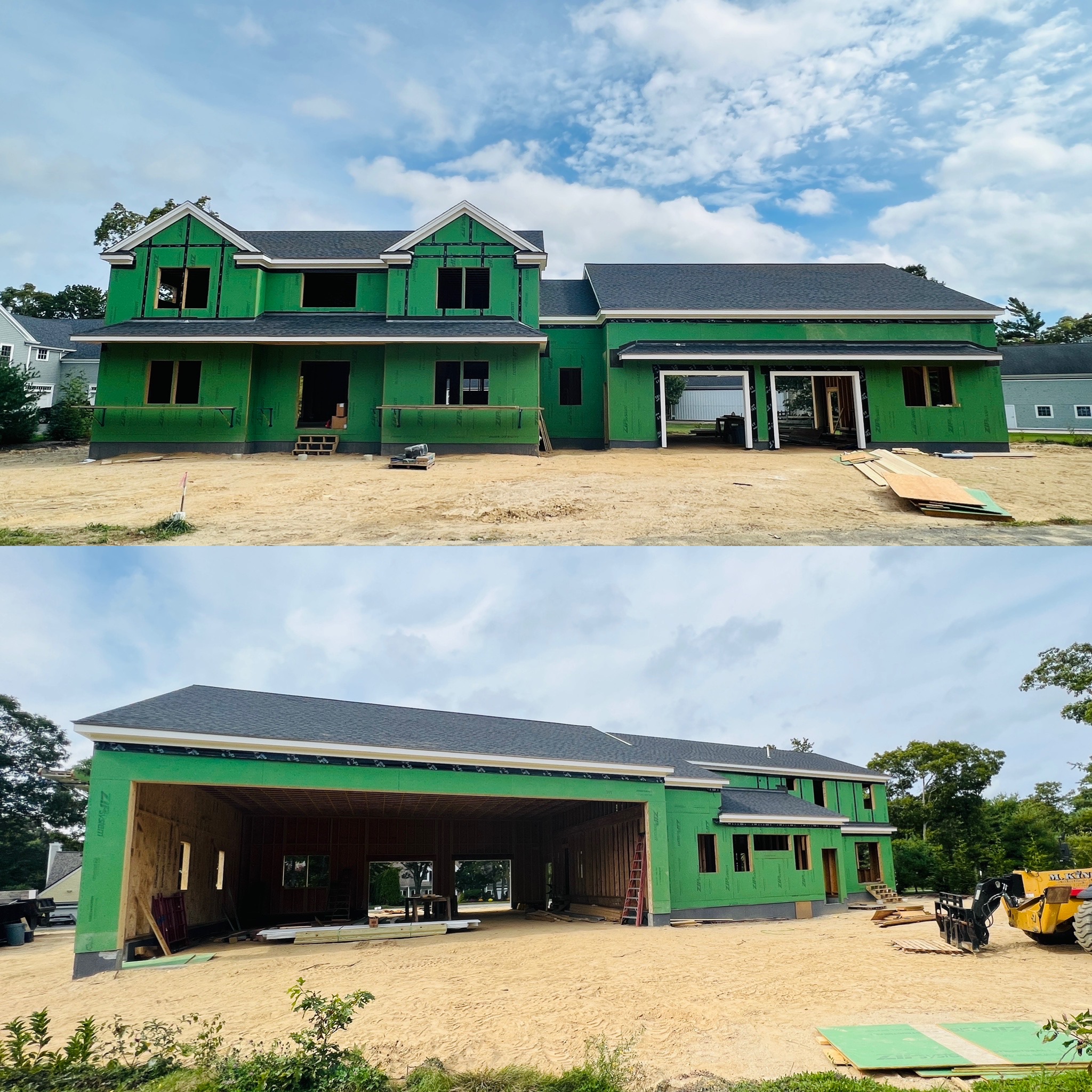 Farmhouse With Hangar Being Built in Falmouth Airpark
